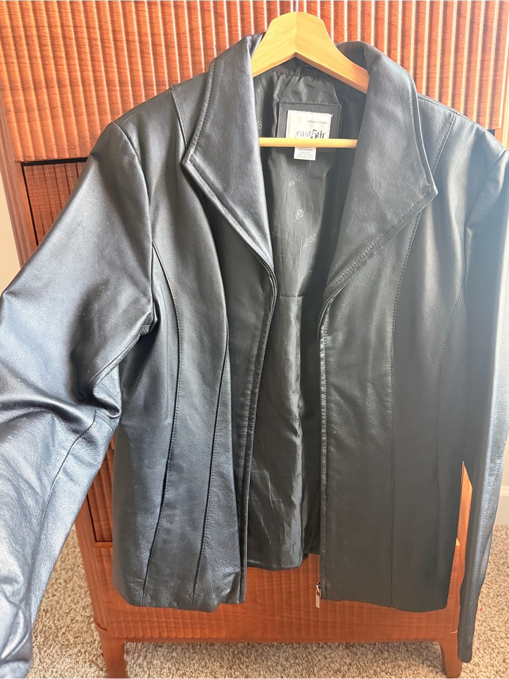 East 5th Women’s Genuine Leather Black Jacket
